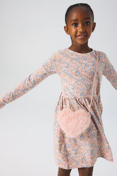 Платье из хлопка с принтом- Заказать в России