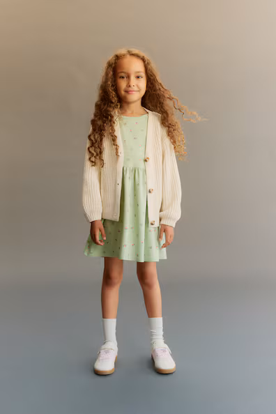 Платье из хлопка с принтом