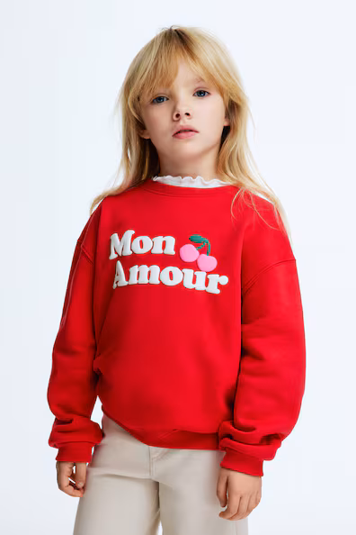 Толстовка с принтом и начесом на изнанке- Заказать в России