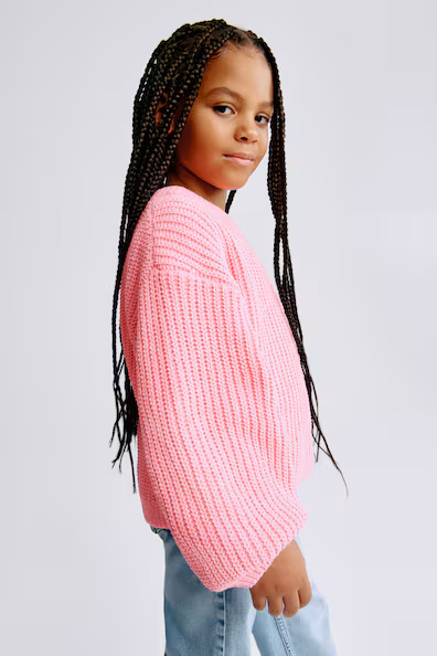 Свитер из мягкого вязаного полотна