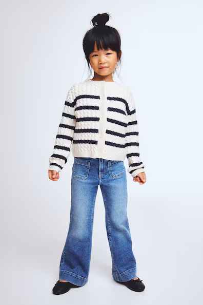 Джинсы-клеш- Заказать в России