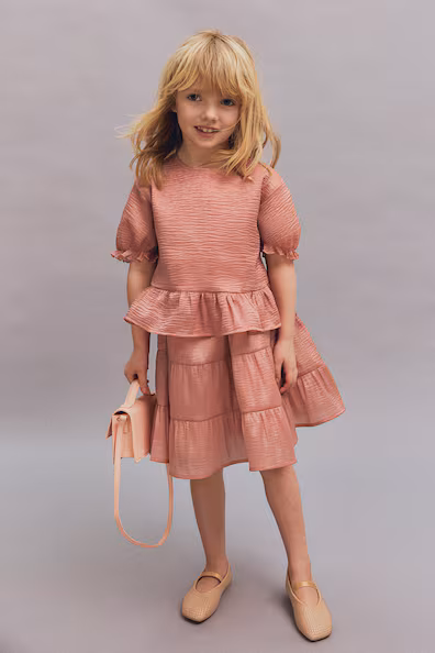 Юбка с рельефными вставками