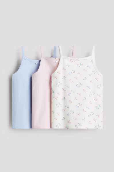 Набор из 3 топов без рукавов из трикотажа- Заказать в России