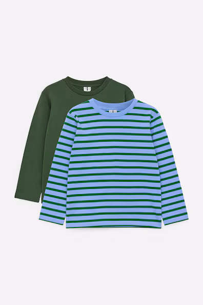 Набор из 2 футболок с длинным рукавом- Заказать в России