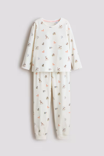 Пижама из хлопка с принтом- Заказать в России