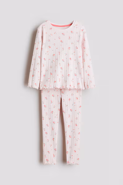 Пижама из хлопкового рубчика