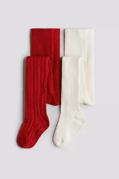 Пакет из 2 пар колготок из тонкого вязаного полотна- Заказать в России