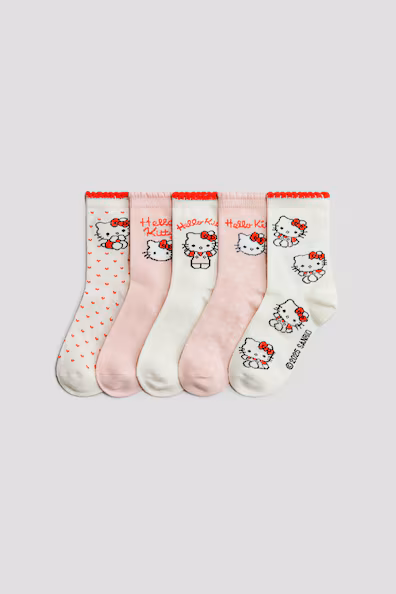 Пакет из 5 пар носков с узорами- Заказать в России