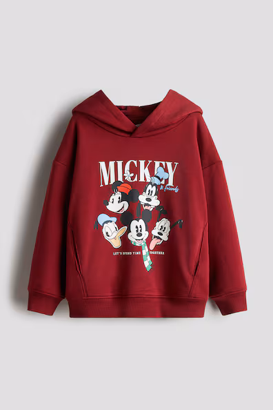 Худи с капюшоном и принтом