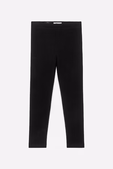 Брюки из рубчикового джерси