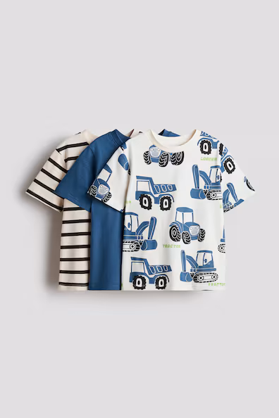 Набор из 3 футболок с принтами