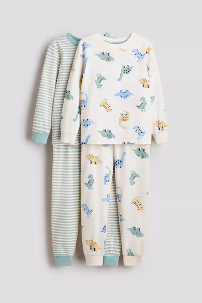 Набор из 2 пижам из хлопка с принтами- Заказать в России