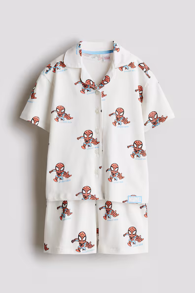 Пижама из хлопка с принтом- Заказать в России