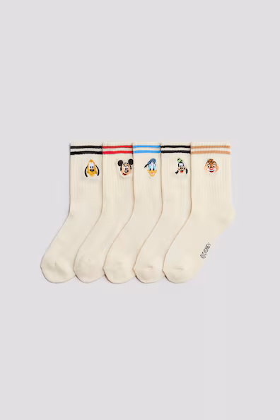 Набор из 5 пар носков с интарсией