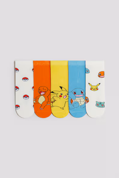 Набор из 5 пар носков с узором- Заказать в России