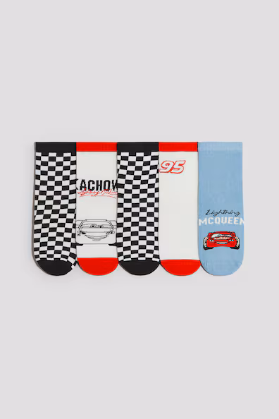 Упаковка из 5 пар носков с узором- Заказать в России