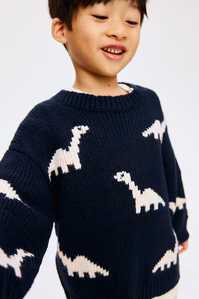 Джемпер из жаккардовой вязки- Заказать в России