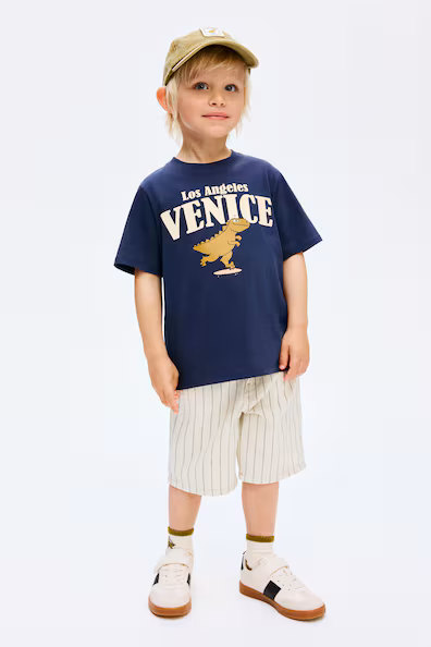 Шорты из джинсы свободного кроя H&M- Заказать в России