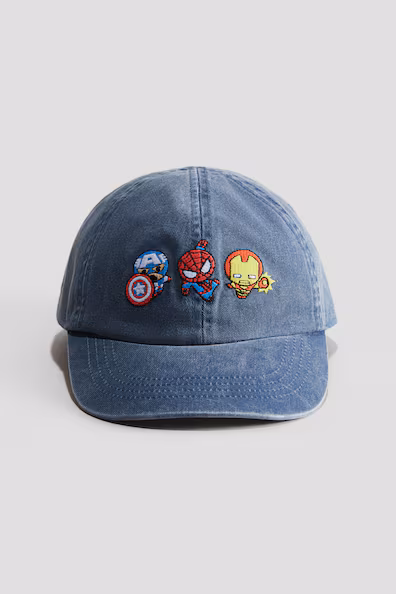 Принтованная кепка из хлопкового холста- Заказать в России