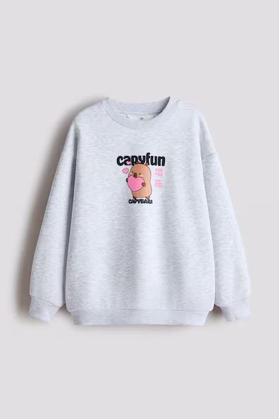 Оверсайз свитшот с принтом- Заказать в России