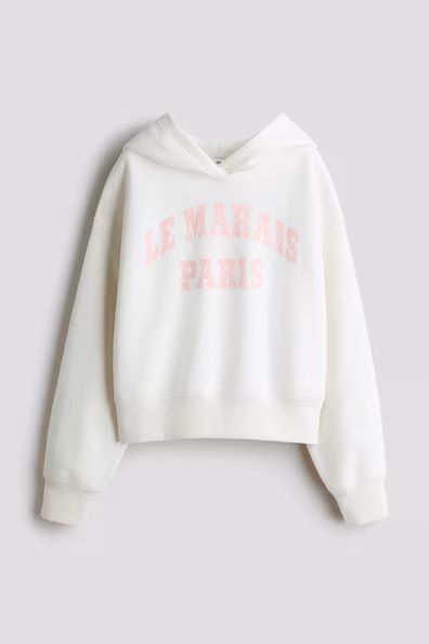 Оверсайз-толстовка с капюшоном и рисунком LE MARAIS- Заказать в России