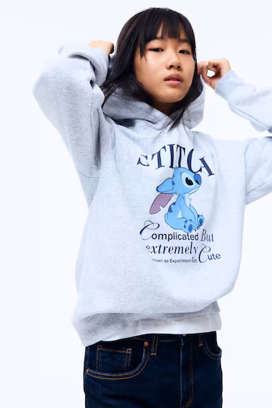 Толстовка с капюшоном и принтом- Заказать в России