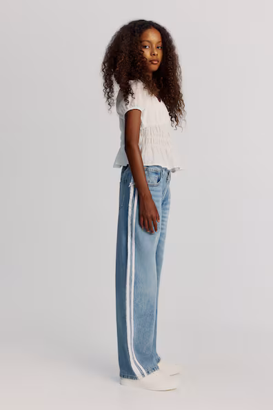 Блуза из хлопка с пышными складками- Заказать в России