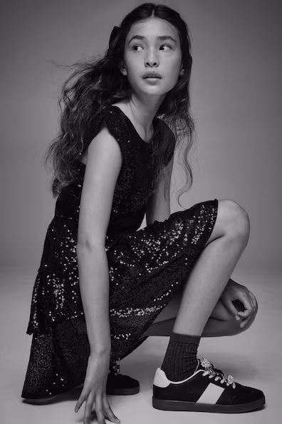 Юбка с пайетками