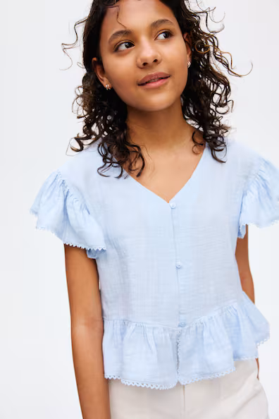 Блузка из хлопковой муселина- Заказать в России