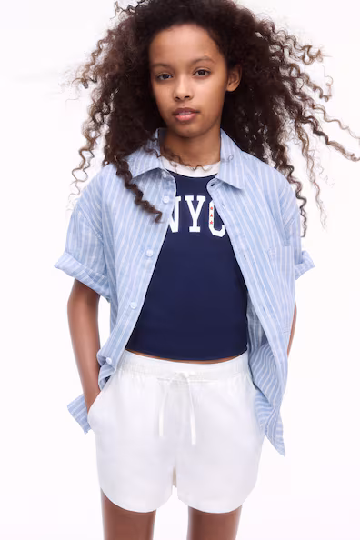 Шорты из смесового льна- Заказать в России