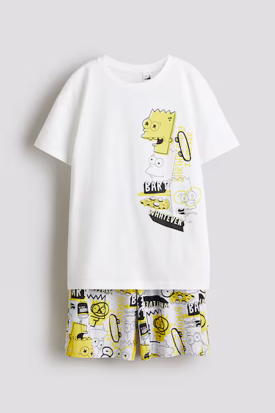 H&M Пижама в хлопковом материале с принтом