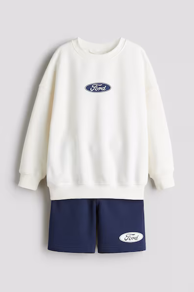 Двойной комплект из мольтона с принтом