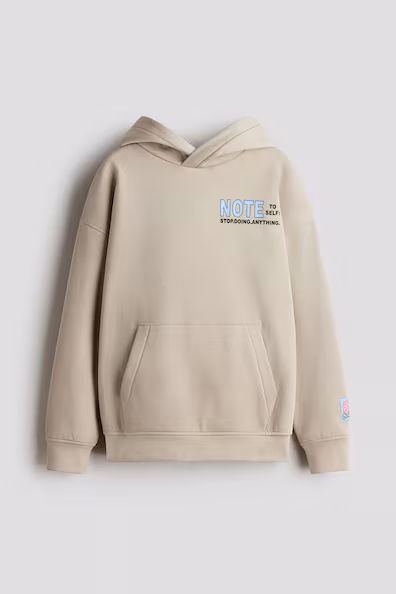 Толстовка с капюшоном и принтом- Заказать в России