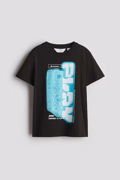 Футболка из хлопка с принтом- Заказать в России