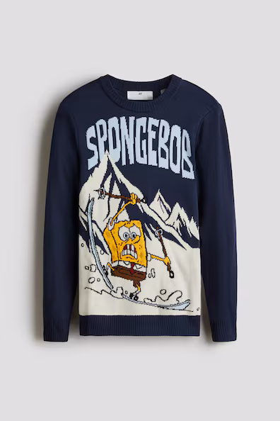 Джемпер с жаккардовым узором- Заказать в России