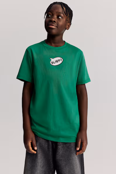 Футболка из хлопка с принтом