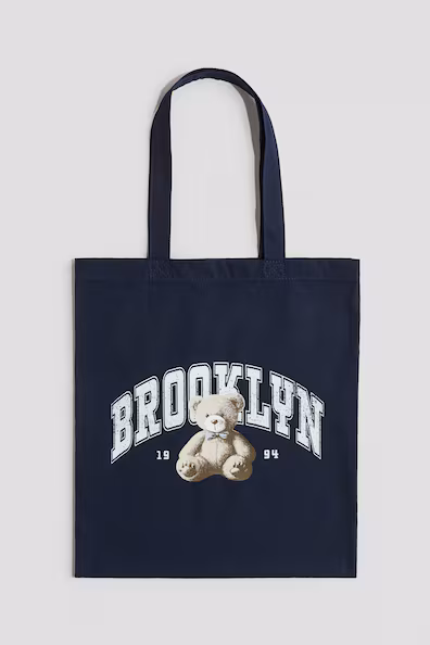 Сумка из холста с принтом