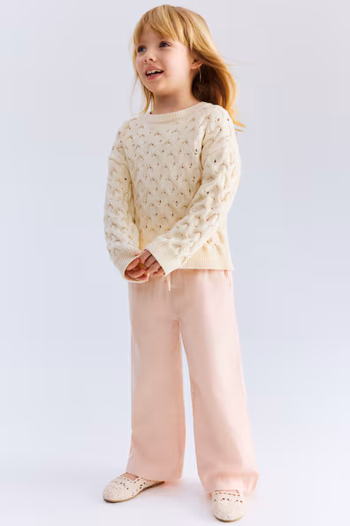 Брюки из смеси льна