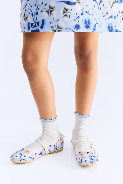 H&M Туфли с вышивкой из сетки