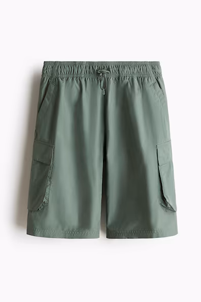 H&M Длинные спортивные карго-шорты