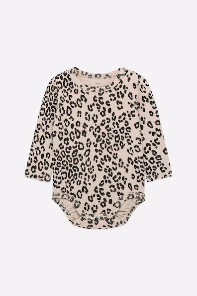 Длинный рубчиковый боди с длинным рукавом- Заказать в России