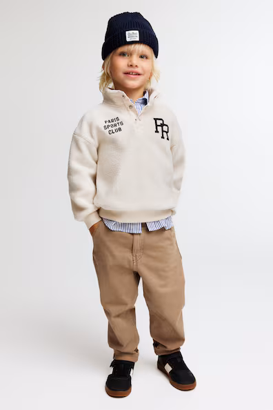 Брюки из хлопкового джинсового холста