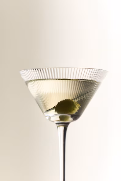 Набор из 4 коктейльных бокалов со струйным эффектом