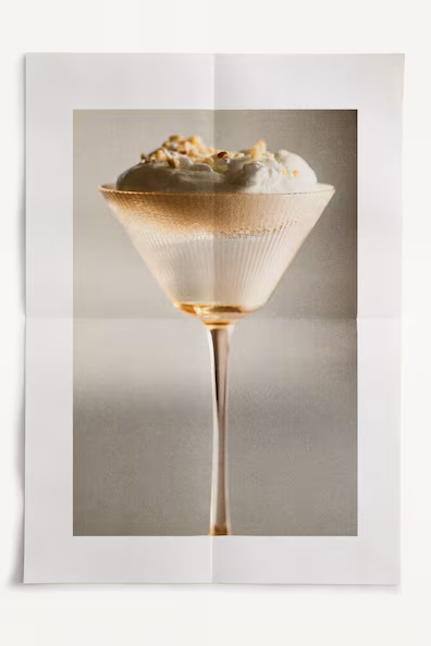 Набор из 4 стаканов для коктейлей с рифленым эффектом