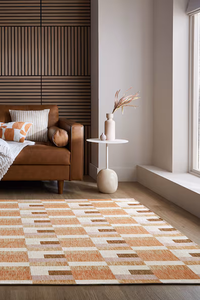 Геометрический ковер RILEY в блочном дизайне- Заказать в России