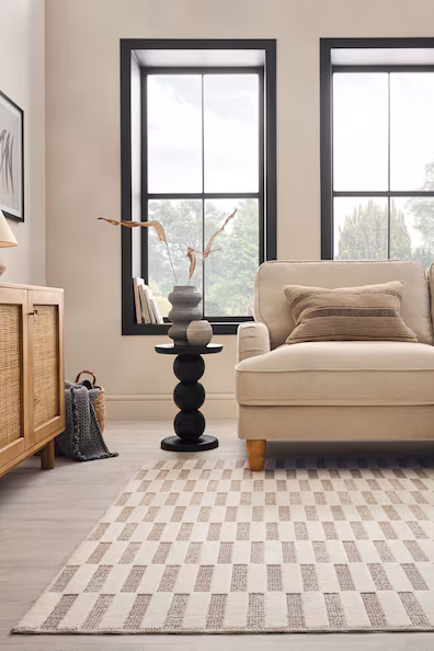 Прямоугольный коврик MARLOWE с геометрическим узором- Заказать в России