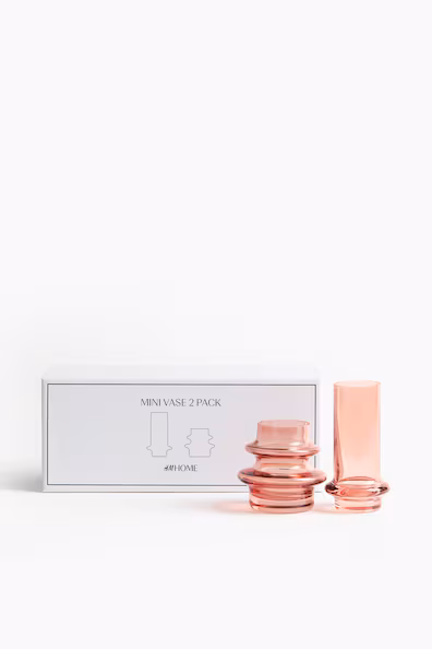 H&M Набор из 2 маленьких банок из стекла