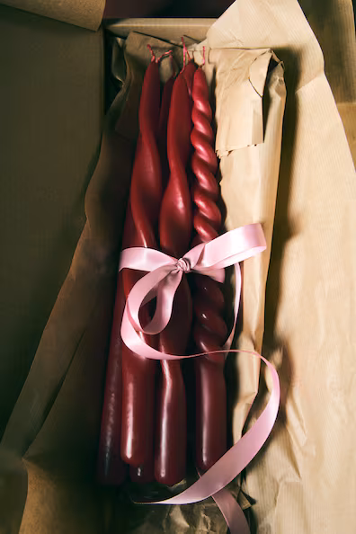 Набор из 6 конических свечей