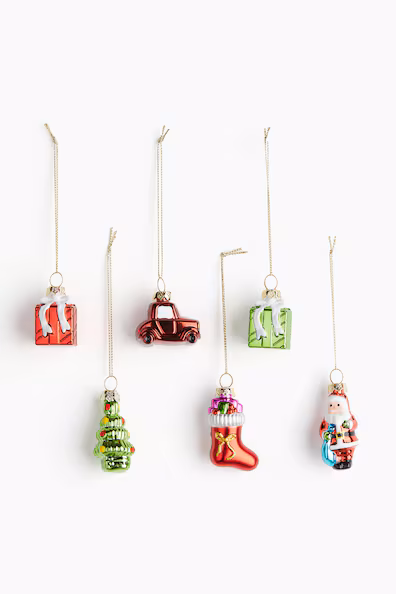Пакет из 6 новогодних украшений- Заказать в России