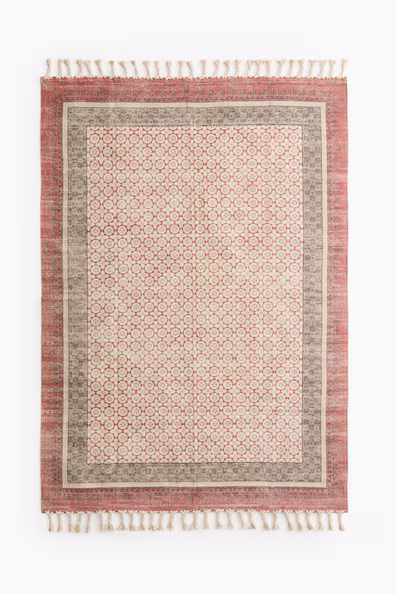 H&M Хлопковый коврик с кистями